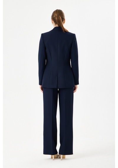 Velnara Moda Klasik Tek Düğme Ceket & Boru Paça Pantolon - Kadın Takım Elbise Lacivert- Velnara Tasarımı Lacivert - 918589140 Lacivert Velnara Moda Klasik Tek Düğme Ceket & Boru Paça Pantolon - Kadın Takım Elbise Lacivert- Velnara Tasarımı Lacivert - 918589140 Lacivert