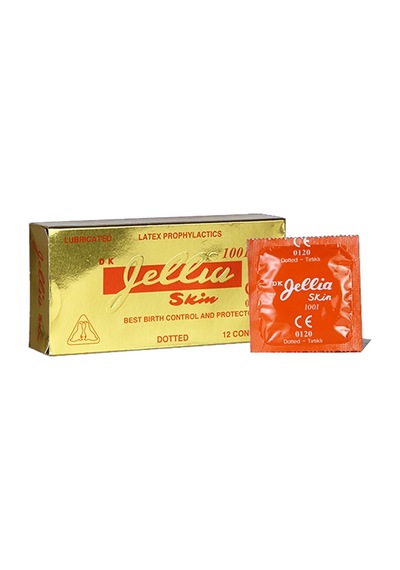 Jellia Skin Tırtıklı Prezervatif 12'li