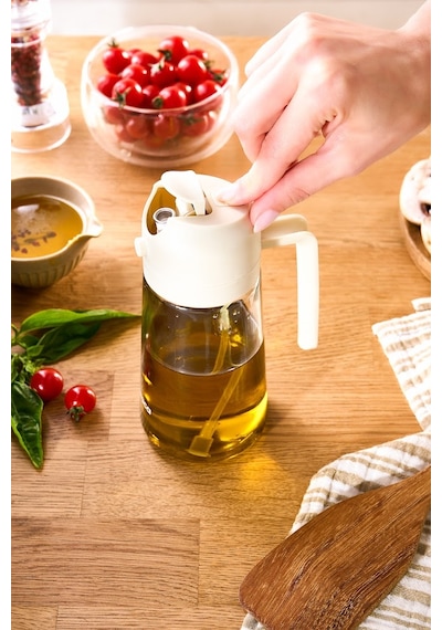 Karaca Flowy Airfry Cam Sprey Yağdanlık 450 Ml Şeffaf