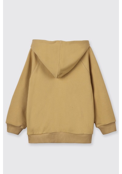 Panço Erkek Çocuk Kapüşonlu Hardal Sweatshirt Sarı