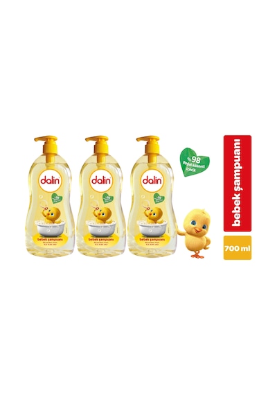 Dalin Bebek Şampuanı Klasik 700ML Pompalı (3 Lü Set)