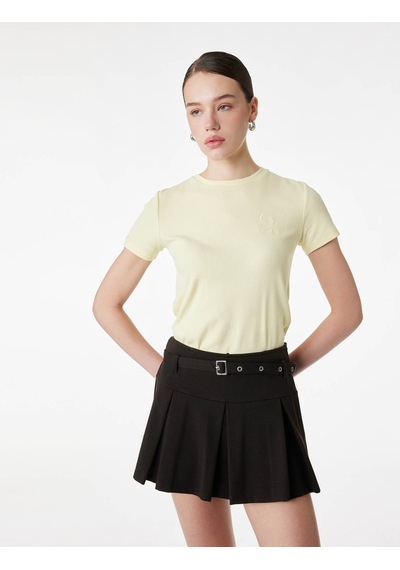Koton Slim Fit Sarı Kadın T-shirt 6sak50074ek Sarı Koton Slim Fit Sarı Kadın T-shirt 6sak50074ek Sarı