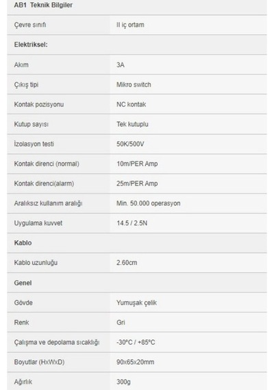 Eds Ab1 Mekanik Ayak Butonu Alarm Sistemi