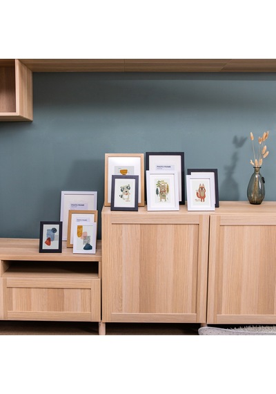 Vusıgn Vs651-bk Mdf Fotoğraf Çerçevesi 13x18 Cm Siyah Masaüstü Ve Duvar Askılı Çerçeve