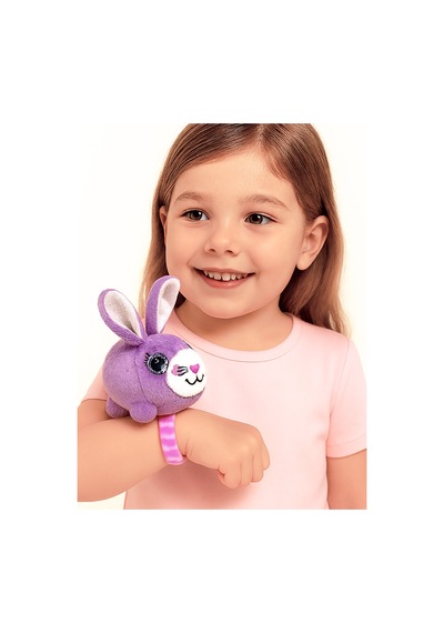 Molie Kız Çocuk Peluş Mor Tavşan Bileklik