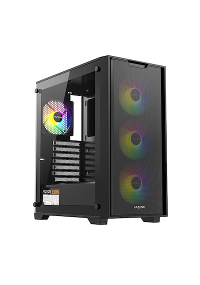 Fazeon F5 650w+bronze 4x120mm Argb Fanlı Mesh Panel Bilgisayar Kasası