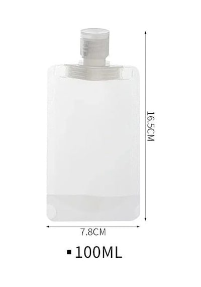 3 Adet 100ml Krem Şampuan Kabı Tekrar Kullanılabilir Set Renkli