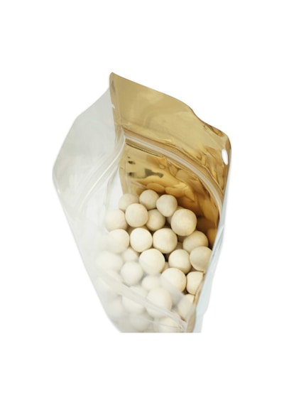 16X27X8 Gold Şeffaf Metalize Kilitli Doypack 50 Adet