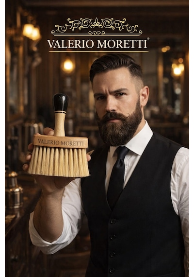 Valerio Moretti Premium Berber Ense Fırçası Profesyonel Boyun Ve Saç Temizleme Fırçası Saç Fırçası