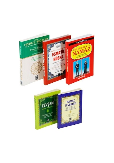 Mercan Dua Ve Namaz Hocası Seti Cep Boy 5 Kitap Set / Said el-Kahtani