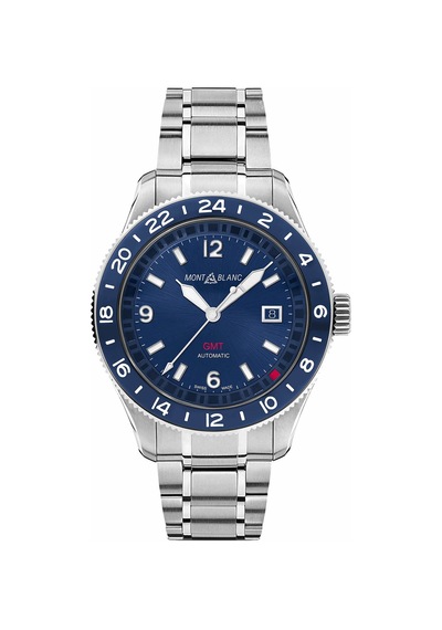 Montblanc 1858 Gmt 129616 Altın - Mavi