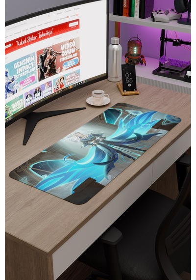 Neuvillette Genshin Impact Anime Gacha V4 - 70x30 Xl Gaming Mouse Pad Fare Altlığı