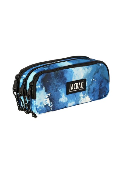 Jacbag Trıple Pouch-üç Bölmeli Kalem Kutusu Triple Pouch-mavi Bulut renkli