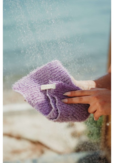 Extra Esnek Mor Banyo Lifi Tüm Cilt Tiplerine Uygun Duş Lifi - Unisex 30x40 Cm