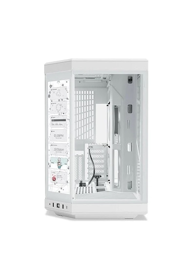 Hyte Y70 Touch Snow White Temperli Cam Usb 3.2 E-atx Dual Chamber Bilgisayar Kasası