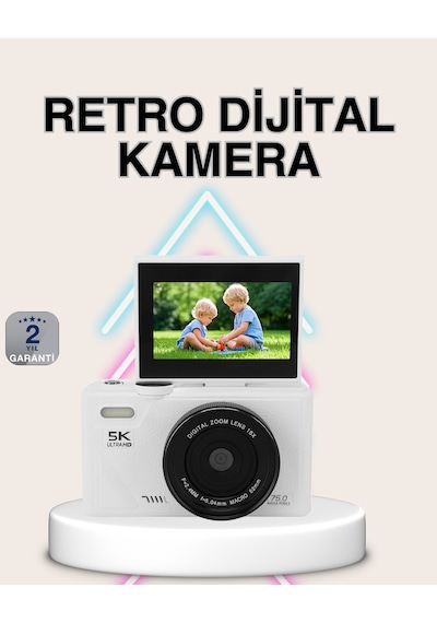 5k Dijital Kamera Otofokus Wifi Aktarım Ve 18x Dijital Zoom