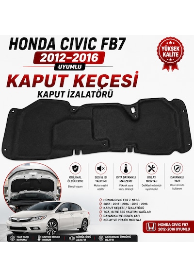 Honda Cıvıc Fb7 2012-2016 Model Uyumlu Kaput Keçesi Kaput İzalatörü