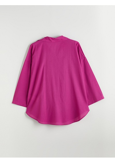 Lcwaıkıkı Classic Fuşya Oversize Kadın Gömlek Tunik