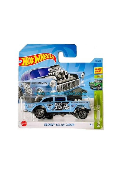 Hot Wheels 55 Chevy Bel Air Gasser Blue 2023 - Hkk26