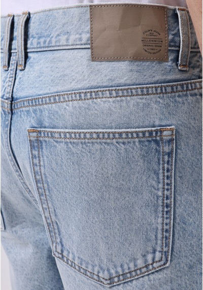 Colin's Colins Loose Straight Fit Orta Bel Düz Erkek İndigo Jean Şort Cl1074449 Q1.v1 Dn44129 Denim