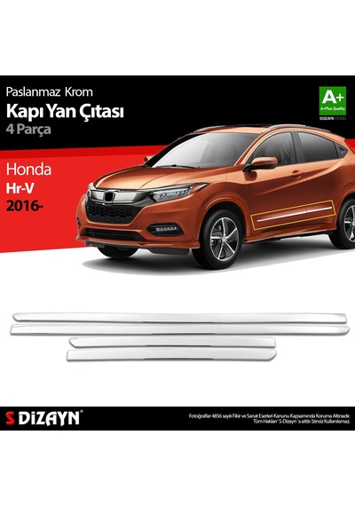 S-dizayn Honda Hr-v Krom Kapı Yan Çıtası 4 Prç 2015-2018