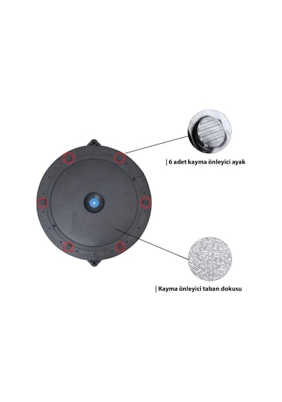 Ravel Bosu Ball Bosu Topu Pilates Denge Aleti Balance Ball