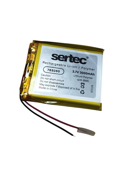Sertec 785060 3.7v 3000mah Li-polymer Pil Devreli/1.5a Evimdeyokyok