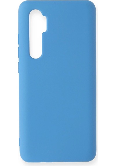Newface Xiaomi Mi Note 10 Lite Kılıf Nano İçi Kadife Silikon Semeglbl - 94 - Mavi