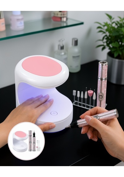 Tırnak Matkabı Ve Led Oje Kurutucu 2'li Set Uczztırnakkurutmatörpü3