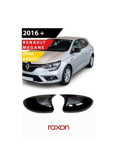 Renault Megane 4 - 2016+ Batman & Yarasa Ayna Kapağı Parlak Piano Black Sport