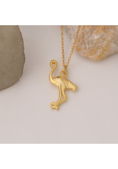 925 Ayar Gümüş Flamingo Kolye