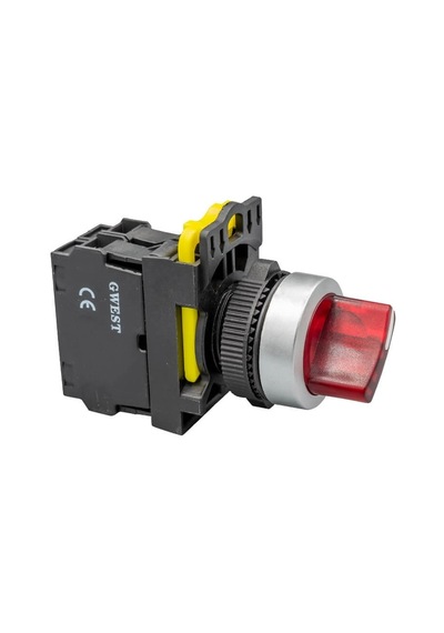 Gwest A5-01xd-24 ,2-konum/kontak-1k Kırmızı-24v M22 Kalıcı Anahta