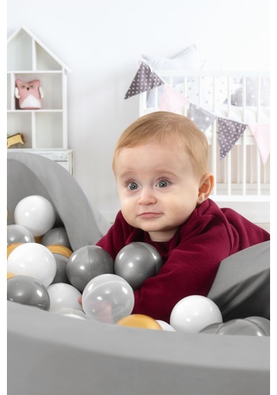 Bubble Pops Gri Sünger Top Havuzu