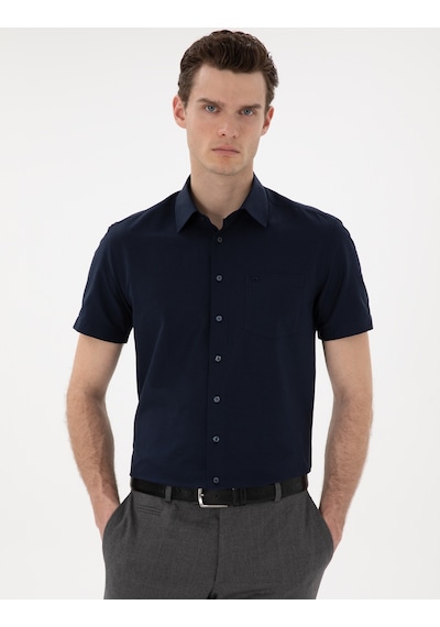 Pierre Cardin Erkek Lacivert Gömlek Kısa Kollu 50307003-vr033 Lacivert