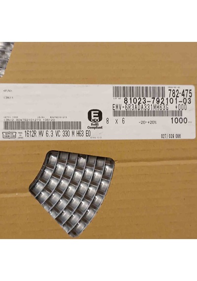 Emv6r3ada331mh63g 330mf 6.3v 8x6 Smd Kondansatör 167 Adet