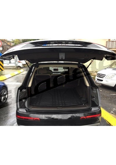 Audi Q7 Bagaj Koruyucu Havuzlu Paspas Kaucuk Kokusuz 3d