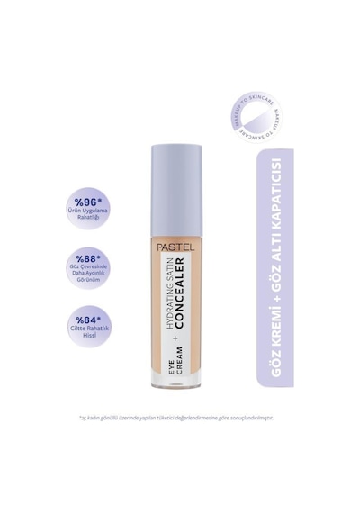 Pastel Eye Cream + Hydrating Satin Concealer 63 Milkshake