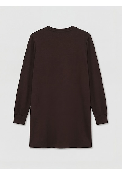 Lcw Everyday Kahverengi Soft Touch Kadın Sweatshirt Tunik
