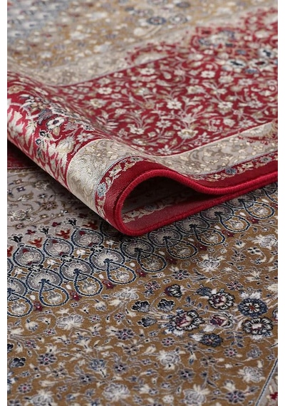 Saray Halı Alhambra Ah11a 120 Tarak Lüks Klasik Salon Halısı Özel Taban Dokulu Kırmızı - Bordo - Bej Saray Halı Alhambra Ah11a 120 Tarak Lüks Klasik Salon Halısı Özel Taban Dokulu Kırmızı - Bordo - Bej