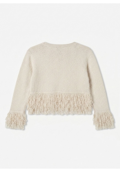 Vero Moda Ekru Kadın Bisiklet Yaka Kazak 10359616-110809 Tcx