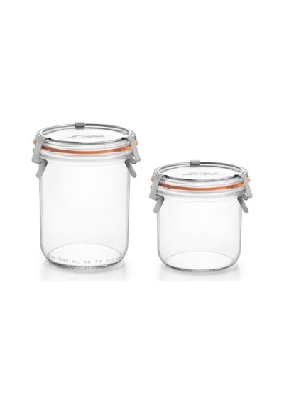 Klipsli 2'li Cam Kavanoz Seti 1 Adet 580 Ml - 1 Adet 425 Ml Genel