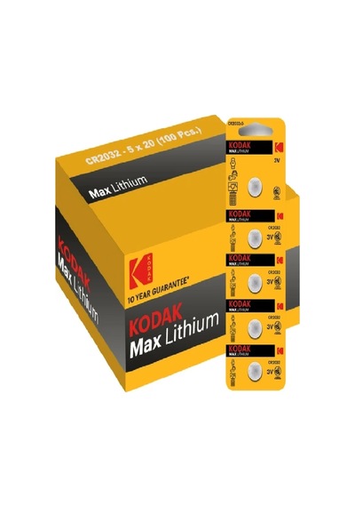 Kodak 100 Adet Cr2032 Max Lityum Para Pil