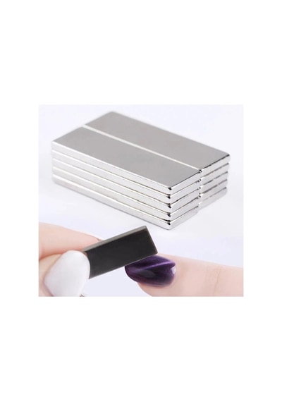 Dünya Magnet 20 Adet Neodyum Mıknatıs Magnet 30x10x2 Mm Dikdörtgen Güçlü Mıknatıs