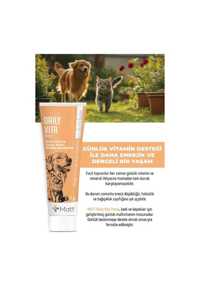 Matt Daily Vita Paste Kedi & Köpek Multivitamin Macun