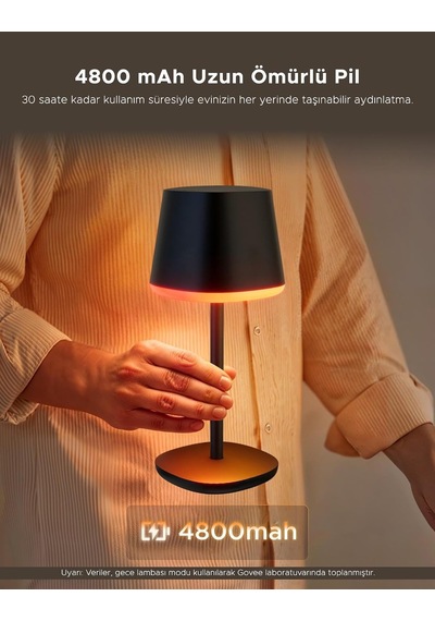 Tr Rgbıcww Taşınabilir Klasik Matter Destekli Masa Lambası Genel