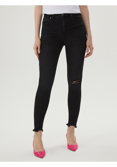 Natalie Skinny Fit Kadın Pantolon Antrasit