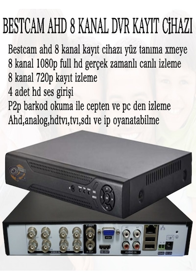 6 Kameralı Set 5 Mp Sony Lensli Full Hd Gece Renkli Set 500gb Hdd