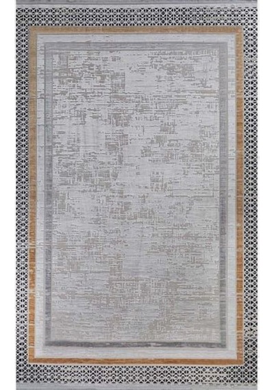 Gabardin Halı Morena Serisi 17151 Akrilik Halı Salon Oturma Odası Halısı Gri