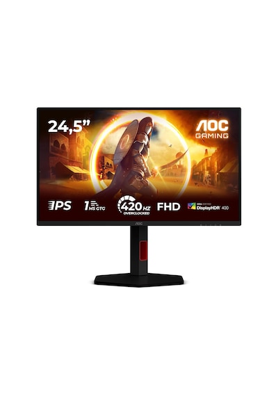 Aoc 25G4KUR 24.5" 420 Hz Oc 1 MS Hdmı Dp Adaptivesync Hdr400 Pivot FHD Fast IPS Gaming Monitör