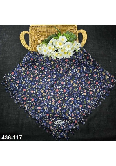 Firuze Eşarp Firuze Desenli Sökme Boncuklu Eşarp 436-117 Çok Renkli